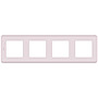 Рамка — 4 поста, цвет — розовый, Legrand Inspiria в каталоге электрики 220.ru, артикул LN-673964