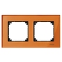 Рамка двойная Стекло Оранжевый кальцит, Merten M-Elegance в каталоге электрики 220.ru, артикул SCMTN404202