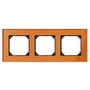 Рамка тройная Стекло Оранжевый кальцит, Merten M-Elegance в каталоге электрики 220.ru, артикул SCMTN404302