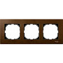 Рамка деревянная 3-местная орех, Merten M-Elegance в каталоге электрики 220.ru, артикул SCMTN4053-3473