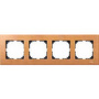 Рамка деревянная 4-местная бук, Merten M-Elegance в каталоге электрики 220.ru, артикул SCMTN4054-3470