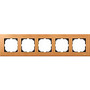 Рамка деревянная 5-местная бук, Merten M-Elegance в каталоге электрики 220.ru, артикул SCMTN4055-3470